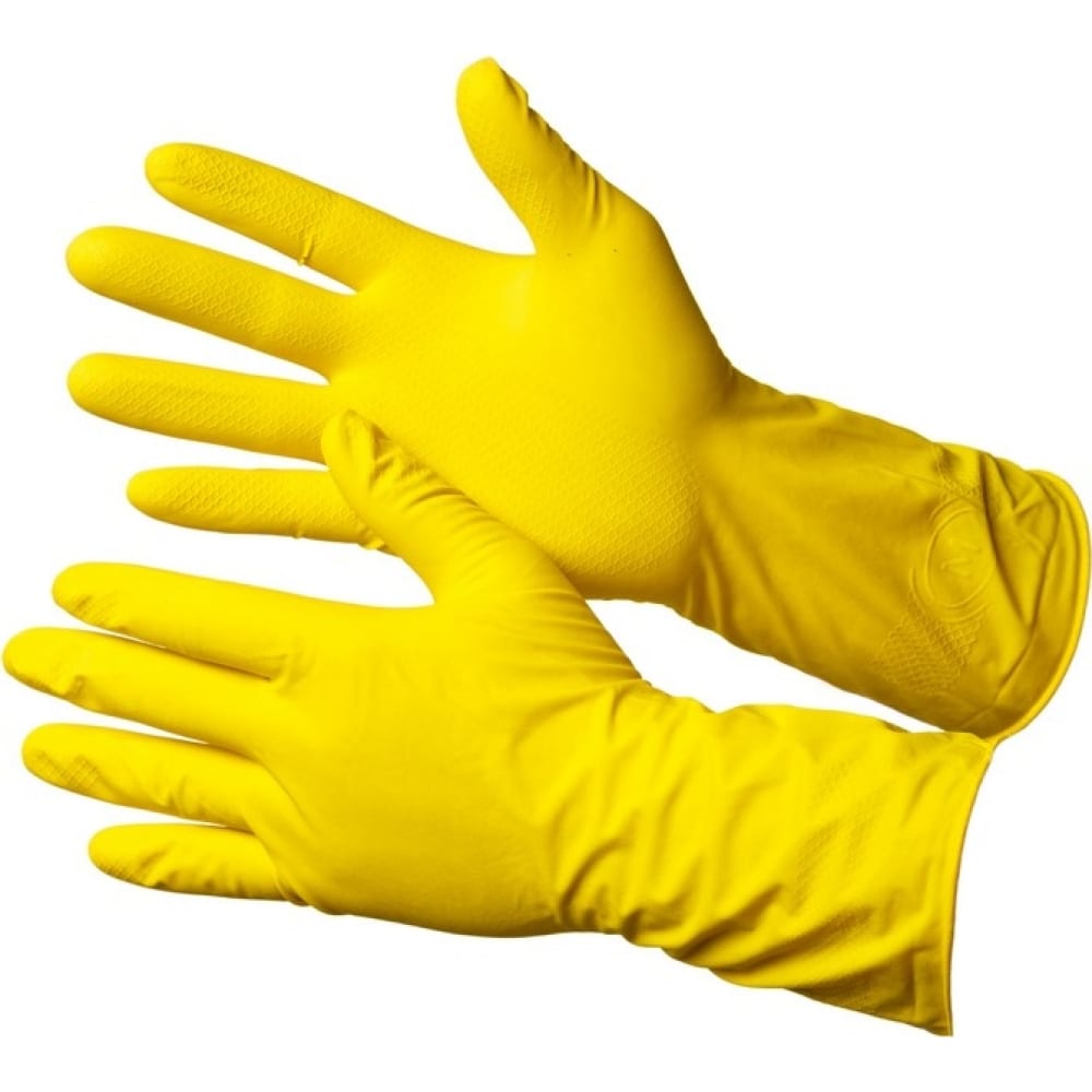 Латексные перчатки Gward, размер M, цвет желтый
