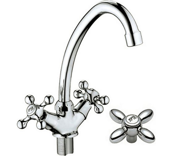 Изображение товара Смеситель для кухни Haiba 1/2 кер hb4927 п/гайку 539464