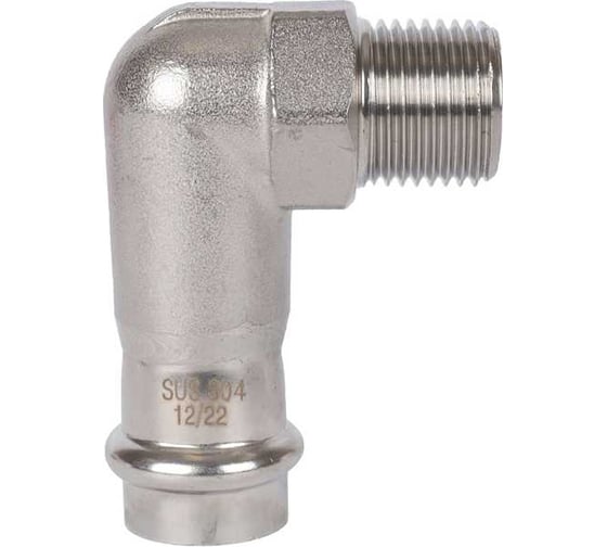 Изображение товара Угольник-переходник ROMMER впр-нр, 22x3/4, из нержавеющей стали, прессовой Rss-0010-002234 RG0091KSNOGOHJ