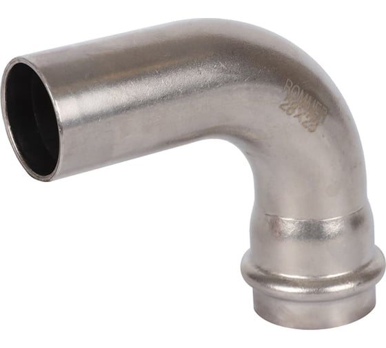 Изображение товара Однораструбный угольник ROMMER 90 впр-нпр, 28, из нержавеющей стали, прессовой Rss-0002-000028 RG0091KSNO7U7C