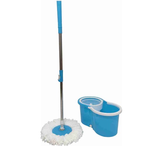 Изображение товара Набор для влажной уборки HAPPY PANDA HP-MB02 с ведром, с механизмом отжатия и 2 насадками РТ-00068763