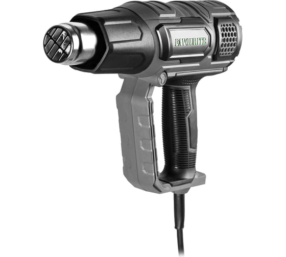 Изображение товара Технический фен FAVOURITE 2000 Вт, 2 режима работы, 60/60-600 С, 300-500 л/мин, LCD дисплей, набор насадок FHGP 2000LCD PROF