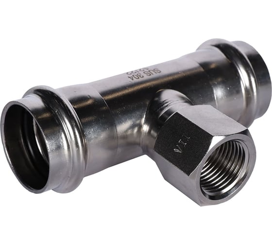 Изображение товара Тройник-переходник ROMMER впр-вр, 28x1/2, из нержавеющей стали, прессовой Rss-0015-002812 RG0091KSNOP535