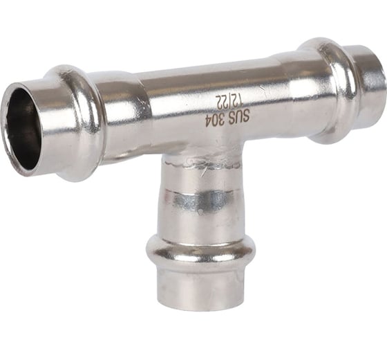 Изображение товара Равнопроходной тройник ROMMER впр, 15, из нержавеющей стали, прессовой Rss-0013-000015 RG0091KSNOIOI3