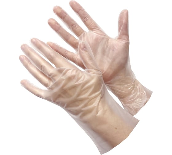 Изображение товара Перчатки GWARD DELTAGRIP TPE прозрачные из термопластэластомера, р. М 1000 пар TPE/М