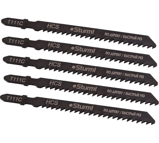 Изображение товара Пилки для лобзика T111C (5 шт.) Sturm 5250306