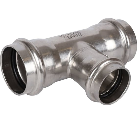 Изображение товара Переходной тройник ROMMER впр, 35x28x35, из нержавеющей стали, прессовой Rss-0014-352835 RG0091KSNON7QQ