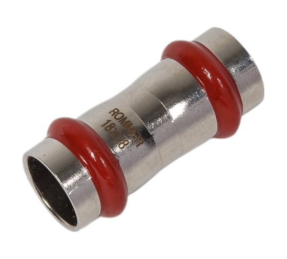 Изображение товара Равнопроходная муфта ROMMER Rss-0017-000018 впр, 18 из нержавеющей стали, прессовой RG0091KSNOT741