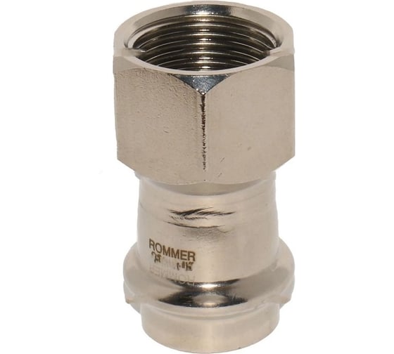 Изображение товара Переходник ROMMER Rss-0022-001812 впр-вр, 18x1/2, из нержавеющей стали, прессовой RG0091KSNP4RLM