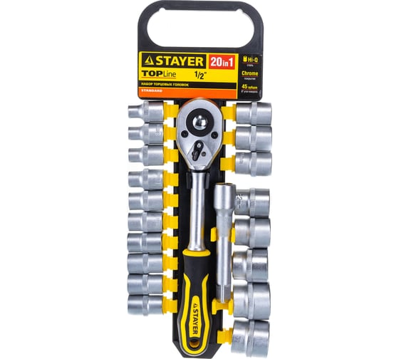 Изображение товара Набор STAYER STANDARD 1/2", 20 предметов 27750-H20