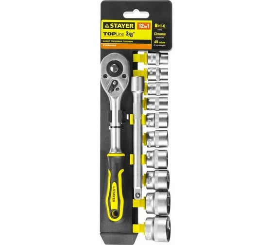 Изображение товара Набор STAYER STANDARD 3/8", 12 предметов 27752-H12
