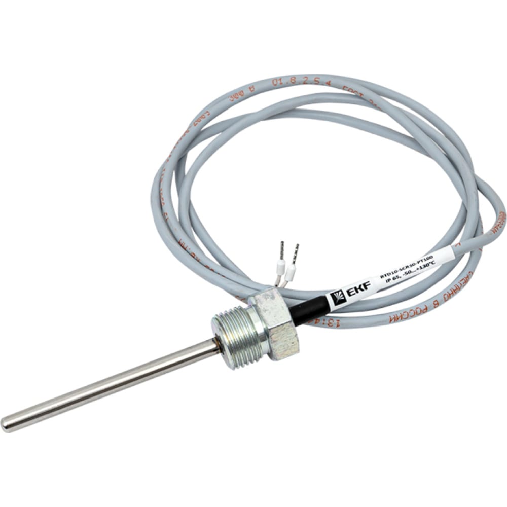 Погружной кабельный датчик температуры жидкости EKF канальный погружной датчик температуры 100 мм rgp