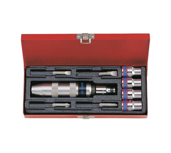 Изображение товара Ударная отвертка с принадлежностями (5/16", 10 предметов) KING TONY 4505MR