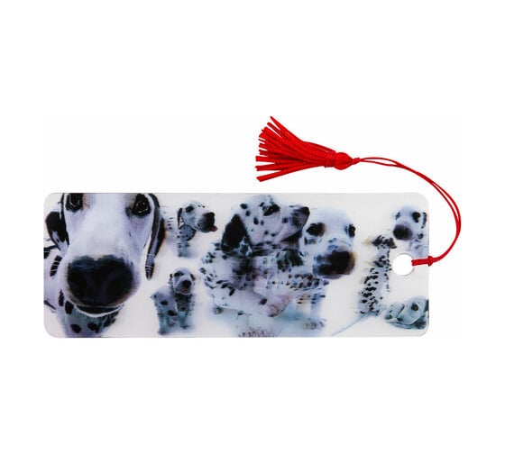 Изображение товара Закладка для книг BRAUBERG Далматинцы 3D, объемная, с декоративным шнурком-завязкой 125758