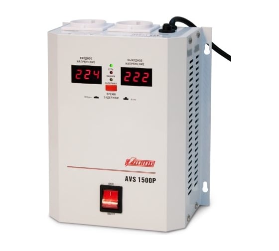 Изображение товара Настенный стабилизатор Powerman 1ф 1,5 кВА AVS 1500 P 6049482