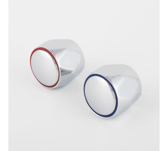 Изображение товара Маховик для смесителя IDDIS 8x20, круглый, хром, комплект, 2 шт 991RN201SM