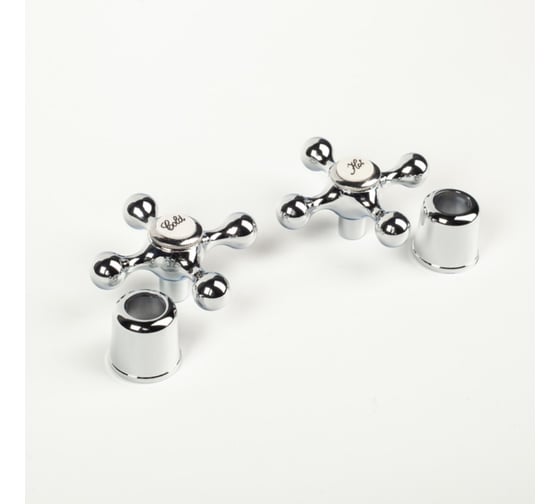 Изображение товара Маховик для смесителя IDDIS 8x24, крест, хром, комплект, 2 шт 991KR241SM