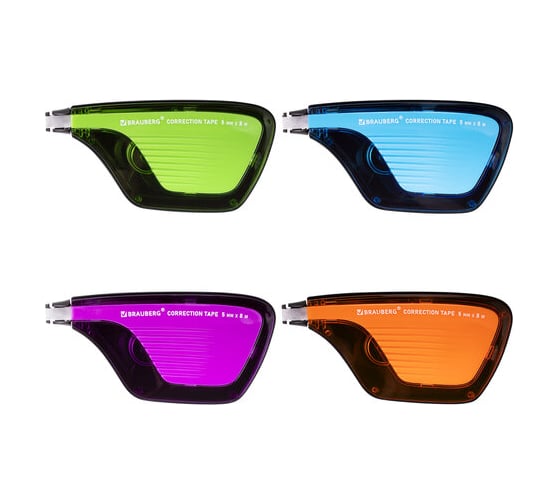 Изображение товара Корректирующая лента BRAUBERG Ultra Color, 5 мм х 8 м, корпус ассорти, дисплей 229065
