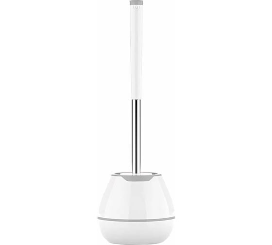 Изображение товара Ершик для унитаза LAIMA Standart Type силиконовый, (овальный) напольный, с пинцетом 608132