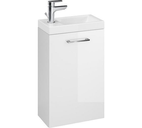 Изображение товара Комплект LARA 40 белая раковина MODUO 40 смеситель CARI сифон, дозатор Cersanit 64179