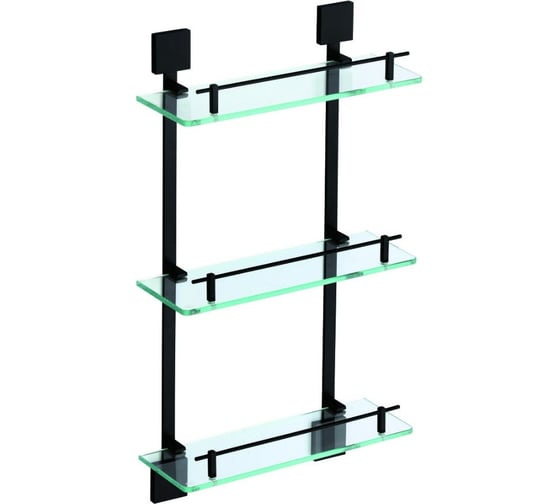 Изображение товара Полка Savol прямая, тройная, стеклянная 40см S-06522H-3 24658