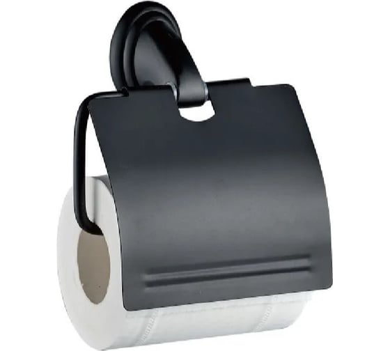Изображение товара Держатель для туалетной бумаги/Бумагодержатель OUTE матовый черный, материал металл TG1005H