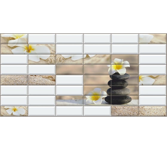 Изображение товара Панель пвх Регул плитка "сад камней" 0.4 мм, 1 шт. 225ск