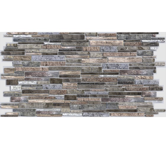 Изображение товара Панель пвх Регул камень "пластушка серая" 0.4 мм, 1 шт. ПС1