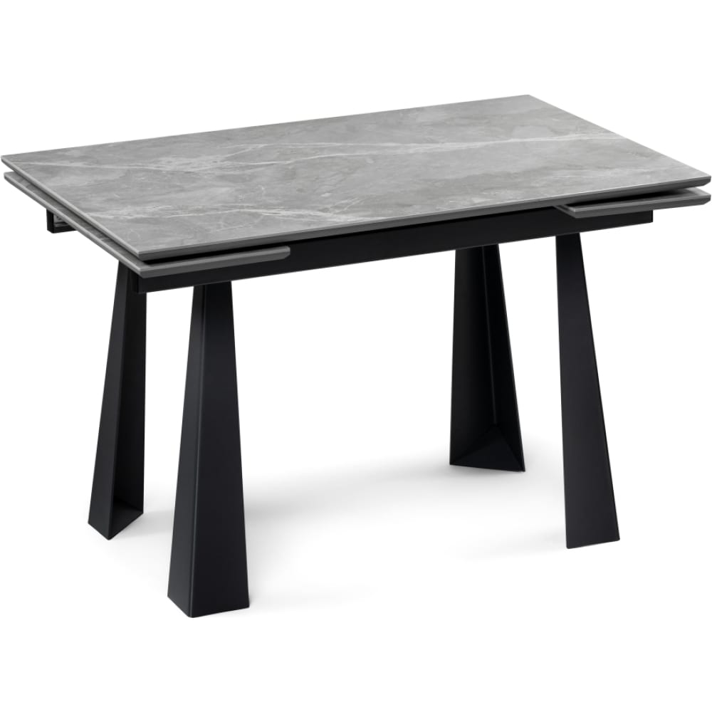 Деревянный стол Woodville, цвет серый мрамор/графит