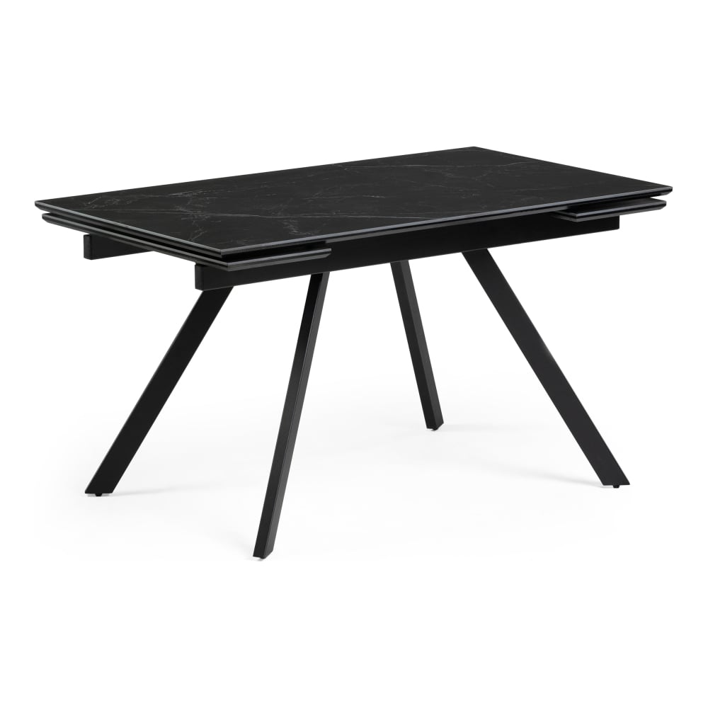 Деревянный стол Woodville, цвет черный мрамор 530830 Габбро - фото 1