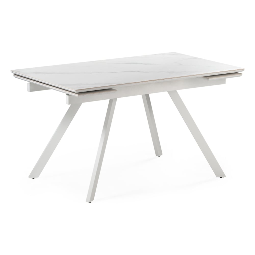 Деревянный стол Woodville, цвет белый мрамор 530829 Габбро - фото 1