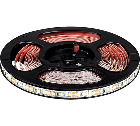 Изображение товара Светодиодная лента MAKSILED 5м, 12В, 9,6Вт/м, 120д/м, ip20, 960Лм/м, дневной белый, 8мм, ML-R120-2835-NW-LP-S