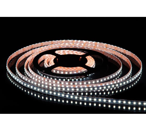 Изображение товара Светодиодная лента MAKSILED 5м, 12В, 9,6Вт/м, 120д/м, ip65, 780Лм/м, холодный белый, 8мм, ML-R120-2835-CW-LP-ST