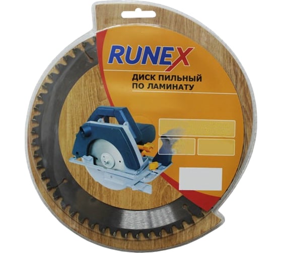 Изображение товара Диск пильный по ламинату (230х32/30 мм; Z72) Runex 552006