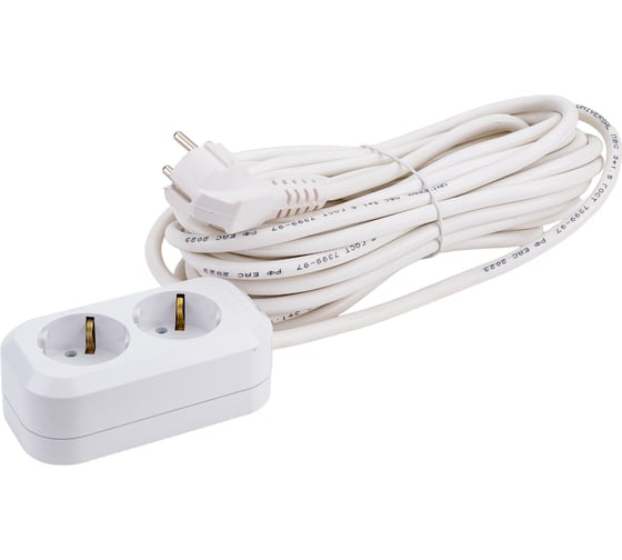 Изображение товара Удлинитель UNIVersal е-302а пвс 3/1,5 2гн. с заземлением, длина 10м (еврослот) 1721