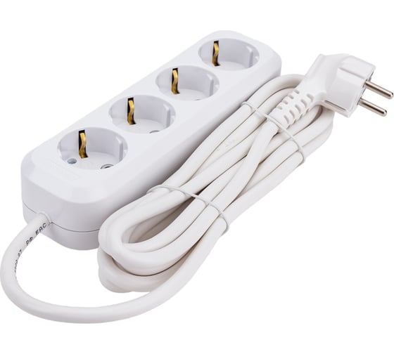 Изображение товара Удлинитель UNIVersal E-304A ПВС 3х1,5 4гн. с заземлением, длина 3м (еврослот) 1730