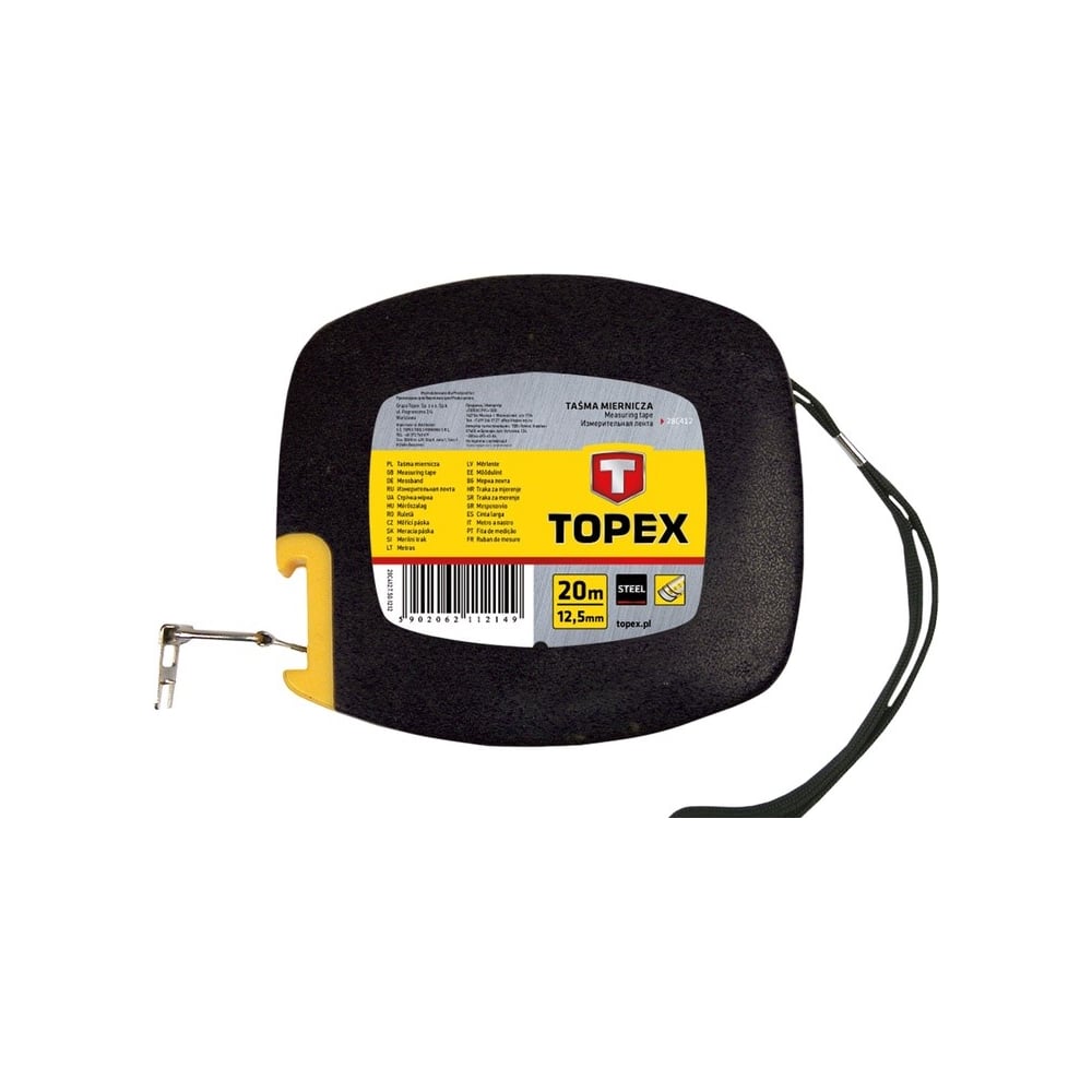 Изображение товара Измерительная стальная лента TOPEX 28C412 20 м бытовая
