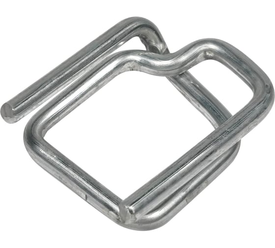 Изображение товара Оцинкованная пряжка КОРДЛЕНД 19x35x3,5 для ПП/ПЭТ ленты 19 мм, 1000 шт. PR-19zn KREP-00120