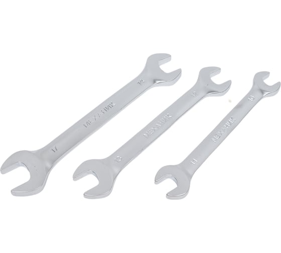 Изображение товара Набор рожковых ключей 3шт 10х11, 12х13, 14х17мм 1/5 Энкор 26059