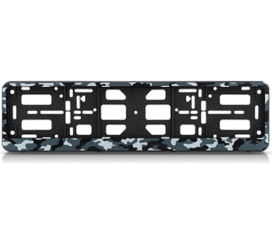 Изображение товара Рамка номерного знака-книжка "Камуфляж амёба серая" в упаковке TM Nord YADA Nord-Yada 907030