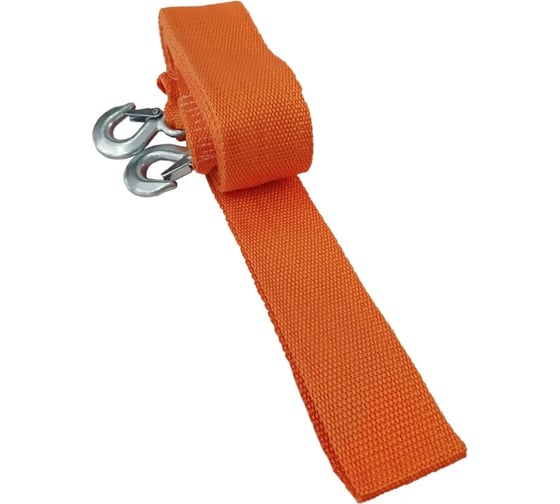 Изображение товара Буксировочный трос ZiZay полипропилен, 2 стальных крюка, фиксаторы, 15 тонн, 5 метров, сумка-чехол ZZ0052