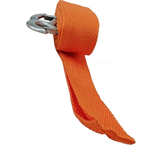 Изображение товара Буксировочный трос ZiZay полипропилен, 2 стальных крюка, фиксаторы, 10 тонн, 5 метров, сумка-чехол ZZ0050