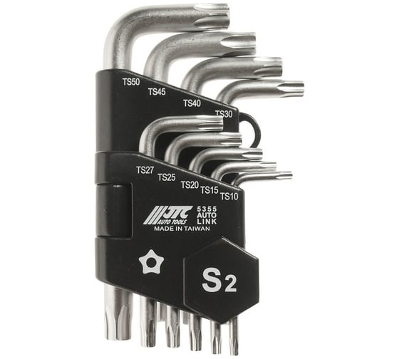 Изображение товара Набор Г-образных ключей торкс ТS10-ТS50 9шт JTC 5355