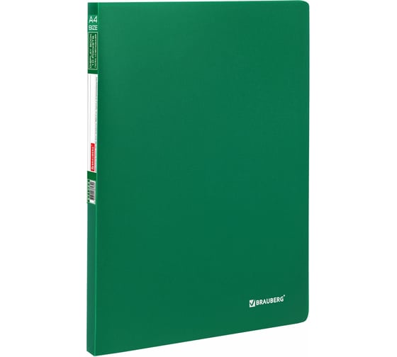 Изображение товара Папка Office 10 вкладышей BRAUBERG, зеленая, 0.5 мм 5 шт 271323