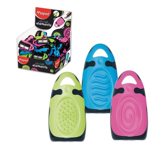 Изображение товара Точилка MAPED Elements, без контейнера, корпус ассорти, дисплей 501600 224967