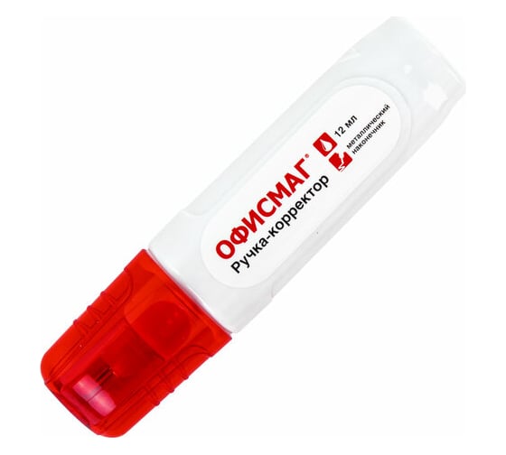 Изображение товара Ручка-корректор ОФИСМАГ 12 мл, металлический наконечник 225216