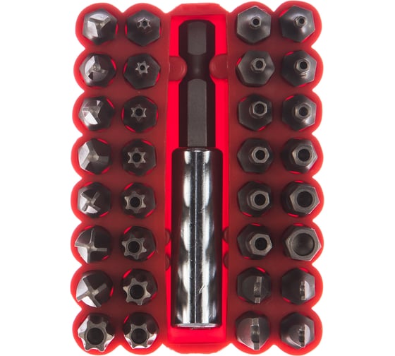 Изображение товара Набор вставок с держателем, в боксе 1/4 DR 33шт JTC 5364