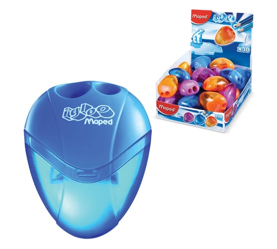 Изображение товара Точилка MAPED I-Gloo, 2 отверстия, с контейнером, ассорти, дисплей 534756 224962