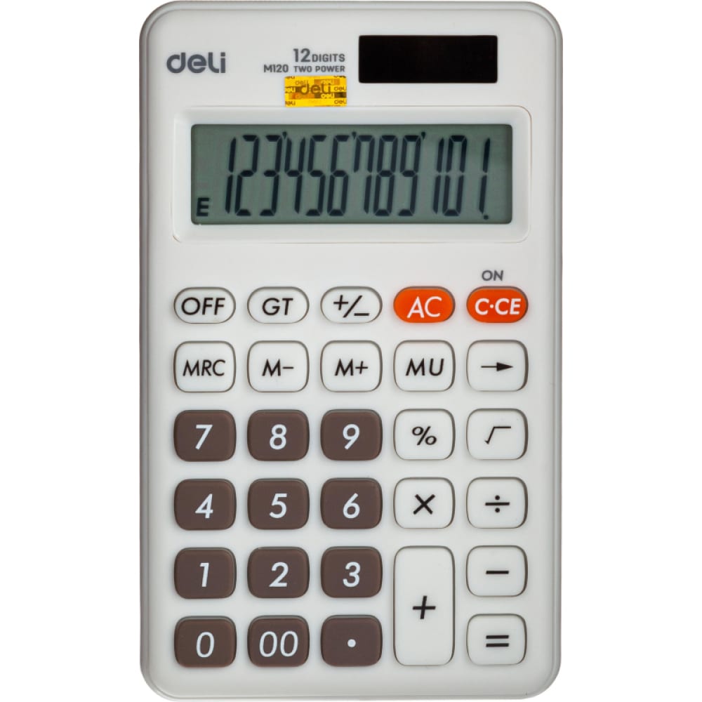 Настольный компактный калькулятор DELI настольный степлер deli