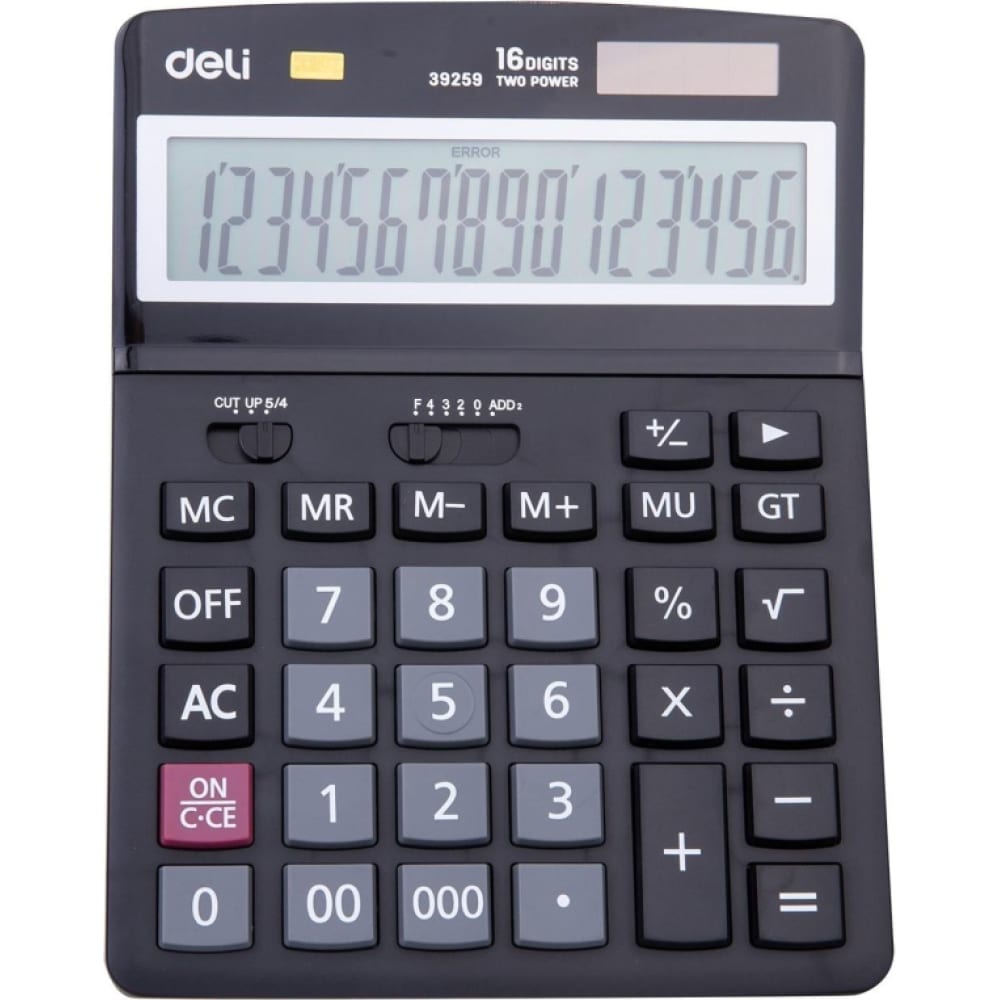 Настольный полноразмерный калькулятор DELI касса цифры calligrata 0 до 20